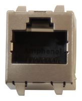 RJE45-188-1401 - Modular Connector, RJ45 Jack, 1 x 1 (Port), 8P8C, Cat6, Through Hole Mount - AMPHENOL COMMUNICATIONS SOLUTIONS