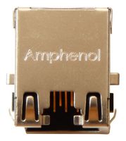 RJE72-188-1401 - Modular Connector, RJ45 Jack, 1 x 1 (Port), 8P8C, Cat5e, Through Hole Mount - AMPHENOL COMMUNICATIONS SOLUTIONS