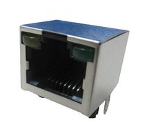 RJHSE-5M80 - Modular Connector, RJ45 Jack, 1 x 1 (Port), 8P8C, Panel Mount, Through Hole Mount - AMPHENOL COMMUNICATIONS SOLUTIONS