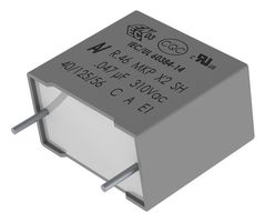 R463W447050H7K - Safety Capacitor, Metallized PP, Radial Box - 2 Pin, 4.7 µF, ± 10%, X2, Through Hole - KEMET