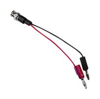 BU-5120-A-4-0 - BNC Breakout, BNC Plug, 4mm Stackable Banana Plugs x 2, 4 ", 101.6 mm, Black, Red, 5 A - MUELLER ELECTRIC