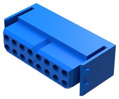 PLB16M300A1/AA - Rectangular Power Connector, 16 Contacts, PLB Series, PCB Mount, Through Hole, 5 mm, Plug - POSITRONIC