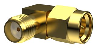 SMAFST.SMAMRA.CO - RF / Coaxial Adapter, SMA, Jack, SMA, Plug, Right Angle Adapter, 50 ohm - TAOGLAS