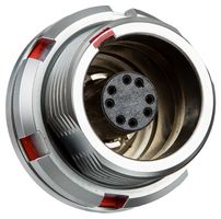 SLKC-A08EEFP-GCP-001 - Circular Connector, FLO+ K Series, Panel Mount Receptacle, 8 Contacts, PCB Socket, Push-Pull - AMPHENOL LTW