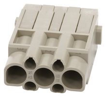MP009497 - Heavy Duty Connector, MP-HM INSERTS, Module, 7 Contacts, Plug, Crimp Pin - Contacts Not Supplied - MULTICOMP PRO