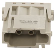 MP009503 - Heavy Duty Connector, MP-HM INSERTS, Module, 6 Contacts, Plug, Crimp Pin - Contacts Not Supplied - MULTICOMP PRO
