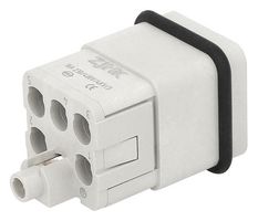 MP009619 - Heavy Duty Connector, MP-HQ INSERTS, Insert, 5+PE Contacts, 3A, Plug - MULTICOMP PRO