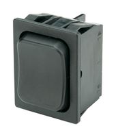 1839.1402 - Rocker Switch, Momentary, DPDT, Non Illuminated, Panel Mount, Black, 1830 Series - MARQUARDT