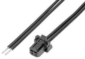 219653-1021 - Cable Assembly, Micro-One 2.0 Receptacle to Free End, 2 Ways, 2 mm, 1 Row, 100 mm, 3.9 " - MOLEX