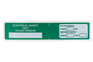 MP009770 - Label, Self Adhesive, 30 mm, 150 mm, Electrical Safety Test Do Not Remove - MULTICOMP PRO