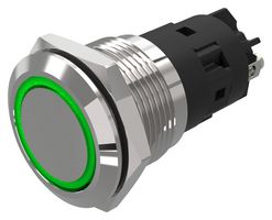 82-5151.0133 - LED Panel Mount Indicator, Green, 12 V, 19 mm, 14 mA, IP65, IP67 - EAO