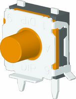 MP010051 - Tactile Switch, Top Actuated, Through Hole, Round Button, 350 gf, 50mA at 32VDC - MULTICOMP PRO