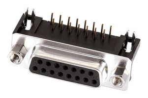 618025233821 - D Sub Connector, Standard, Receptacle, WR-DSUB Series, 25 Contacts, DB, Solder - WURTH ELEKTRONIK