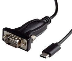 MP010457 - Smart Cable Assembly, USB to RS232 Converter, D Sub 9P Plug, D Sub 25P Plug, Black, 1.8 m - MULTICOMP PRO