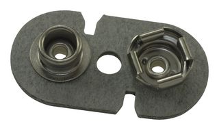 68 - Battery Contact, PP3 (9V), Snap Contact, Steel, Nickel Plated Contacts - KEYSTONE