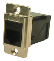 MP-CP30752M - In-Line Adapter, Nickel, RJ45, RJ45, Adaptor, In-Line, MP DUAL SLIM RA FEEDTHROUGH, Jack, 8 Ways - MULTICOMP PRO