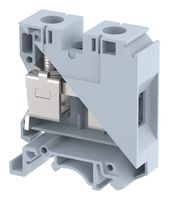 KUT35/GREY - DIN Rail Mount Terminal Block, Feed Thru, 2 Ways, 14 AWG, 1 AWG, 35 mm², Screw, 125 A - ELKAY
