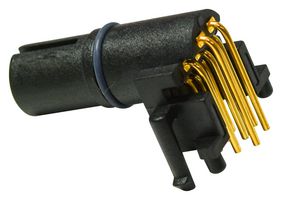 MSAS-04PMMR-EE0001 - Sensor Connector, M Series, M12, Male, 4 Positions, PCB Pin, Right Angle PCB Mount - AMPHENOL LTW