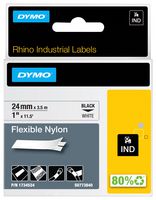 1734524 - RHINO TAPE ORIG FLEXIBLE BLACK_WHITE - DYMO