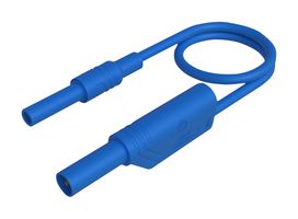 934041102 - Banana Test Lead, 4mm Stackable Banana Plug, Shrouded, 4mm Banana Socket, Shrouded, 19.7 " - HIRSCHMANN TEST AND MEASUREMENT