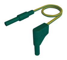 934048188 - Banana Test Lead, 4mm Right Angle Banana Plug, Shrouded, 4mm Banana Socket, Shrouded, 3.3 ft, 1 m - HIRSCHMANN TEST AND MEASUREMENT