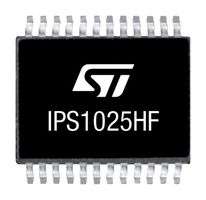 IPS1025HFTR - Power Load Distribution Switch, High Side, 1 Output, 60V, 0.012 ohm, PowerSSO-24 - STMICROELECTRONICS