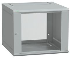 NSYKDB9U4F - 19" Wall Cabinet, 9U, Steel, Light Grey, 485 mm, 600 mm, 400 mm - SCHNEIDER ELECTRIC