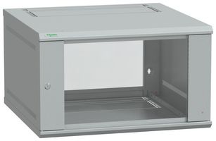 NSYKDB6U4F - 19" Wall Cabinet, 6U, Steel, Light Grey, 352 mm, 600 mm, 400 mm - SCHNEIDER ELECTRIC