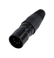 RCX5M-Z-002-1 - XLR Connector, 5 Contacts, Plug, Cable Mount, Gold Plated Contacts, Zinc Diecast Body - REAN