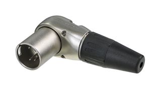 RC5MR - XLR Connector, R/A, 5 Contacts, Plug, Cable Mount, Silver Plated Contacts, Zinc Body - REAN