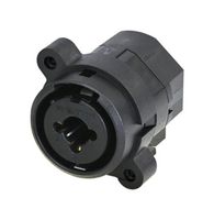 RCJ10FI-V-0 - XLR Connector, 3 Contacts, Receptacle, Panel PCB Mount, Silver Plated Contacts - REAN