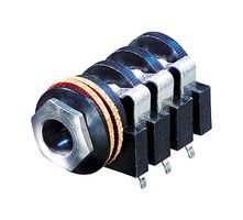 NYS215 - Phone Audio Connector, Stereo, 6.35mm, 3 Contacts, Jack, Panel Mount, Tin Plated Contacts - REAN