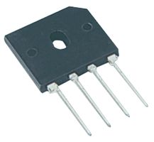 GBU607 - Bridge Rectifier, Glass Passivated, Single Phase, 1 kV, 6 A, SIP, 4 Pins, 1 V - TAIWAN SEMICONDUCTOR