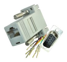 40-9538M - Connector Adapter, D Sub, 9 Ways, Plug, RJ45, 8 Ways, Receptacle - AIM CAMBRIDGE - CINCH CONNECTIVITY
