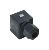 1212010029 - Circular DIN Valve Connector, 2Pos, Right Angle, DIN Form A, 2 Poles + Ground, 250V AC/DC, 16 A - MOLEX