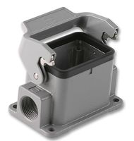 19300061250 - Heavy Duty Connector, Single Side Entry M20, Base, Panel Mount, Aluminium Body, 1 Lever, 6B - HARTING