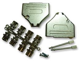 MHDTZK25-RA-HI-K - D Sub Backshell, Diecast, Rapid Assembly, MHDTZK-RA-HI, DB, 180°, Plastic Body - MH CONNECTORS