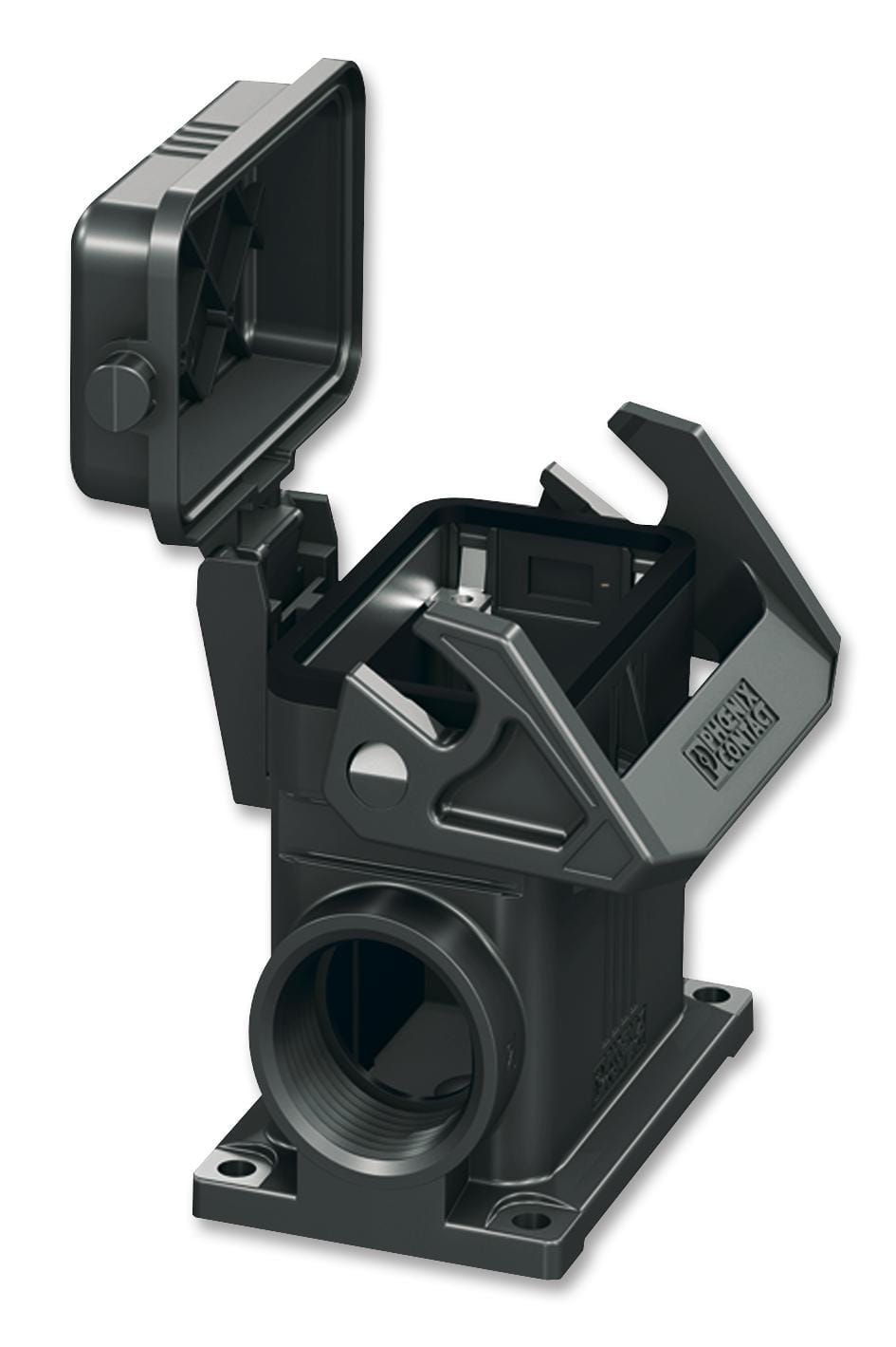 PHOENIX CONTACT Connector Backshells HC-EVO-B10-SHWSC-2SSM32-PLRBK HOUSING, W/ COVER, B10, 1 LEVER, PLASTIC PHOENIX CONTACT 2309612 HC-EVO-B10-SHWSC-2SSM32-PLRBK