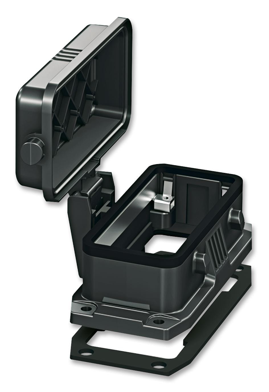 PHOENIX CONTACT Connector Backshells HC-EVO-B16-BFDC-PLRBK HOUSING, W/COVER,  B16, 1 LEVER, PLASTIC PHOENIX CONTACT 2309624 HC-EVO-B16-BFDC-PLRBK