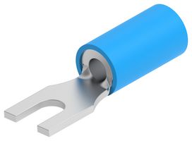 130526 Crimp Terminal, Fork, #4, 14AWG, Blue Amp - Te Connectivity