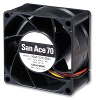 9GA0712P1G001 DC Fan, Axial, 70mm, 12VDC, 2.6a SANYO DENKI
