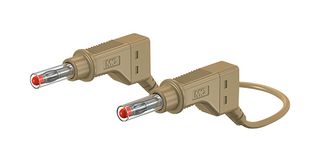 66.9407-100-27 Pvc Test Lead, Brown, 1m, 600v, 32A STAUBLI