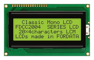 FC2004B01-FHYYBW-51SE Lcd Display, Cob, Transflective, STN FORDATA