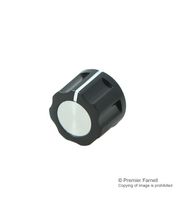 CF-X5-M-S(6.4)E KNOB, Plastic, 16mm, Al Cap multicomp