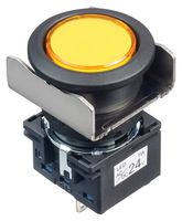 LB6P-1T04Y Pilot Light, Yellow, 24Vac/Vdc Idec