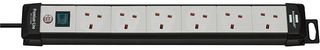 1951563101 POWER OUTLET STRIP, 6 OUTLET, 5M, 240V BRENNENSTUHL