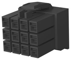 176278-9 Connector Housing, Plug, 12Pos, 3.96mm Amp - Te Connectivity
