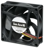 9GA0824P4J001 AXIAL FAN, 80MM, 24VDC, 73CFM, 48DBA SANYO DENKI