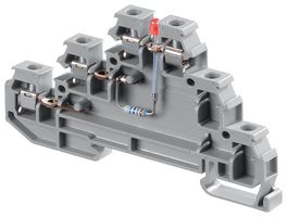 1SNA115537R0500 Terminal Block, DIN Rail, 6Way, 12AWG Te Connectivity