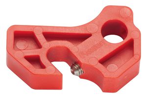PSL-MCB CKT Breaker Lockout, Nylon/SS, Red PANDUIT